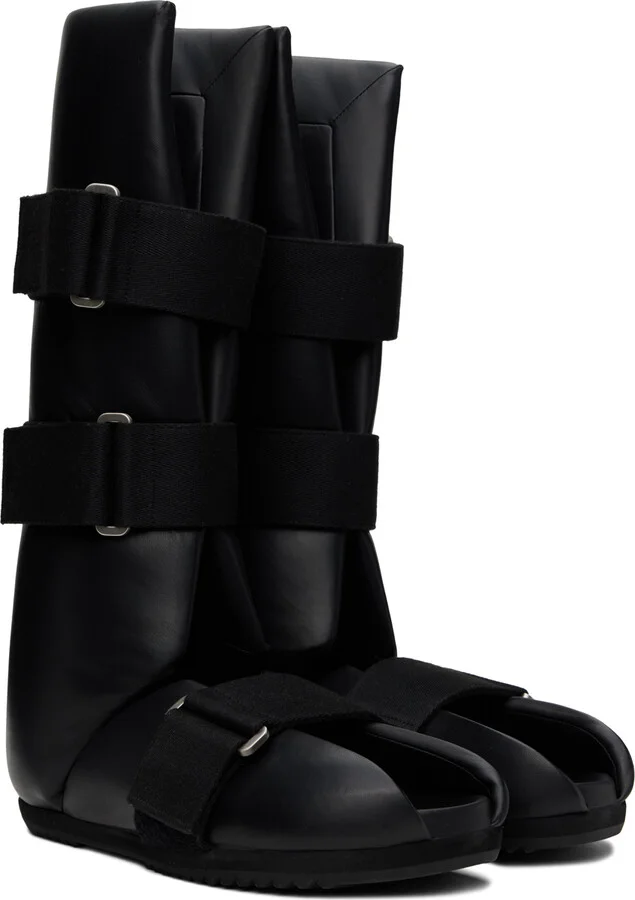 Rick Owens Black Splint Sandals - Image 4