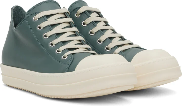 Rick Owens Blue Hollywood Low Sneakers - Image 4