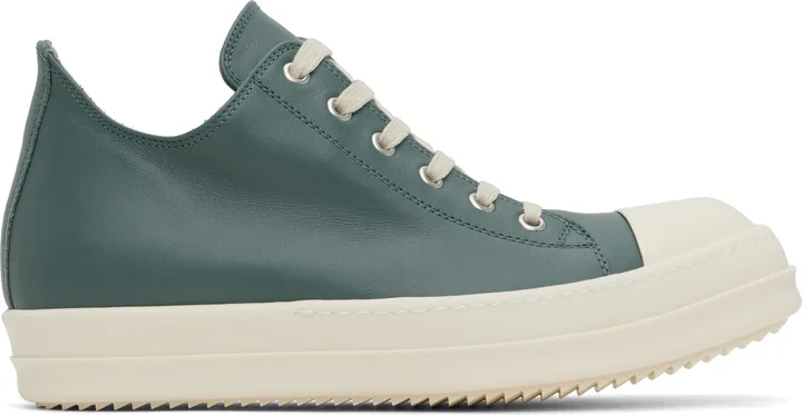 Rick Owens Blue Hollywood Low Sneakers