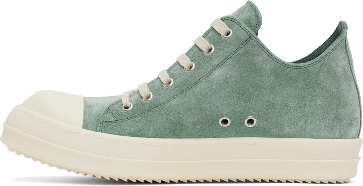 Rick Owens Blue Hollywood Low Sneaks Sneakers - Image 3