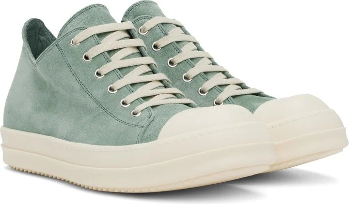 Rick Owens Blue Hollywood Low Sneaks Sneakers - Image 4