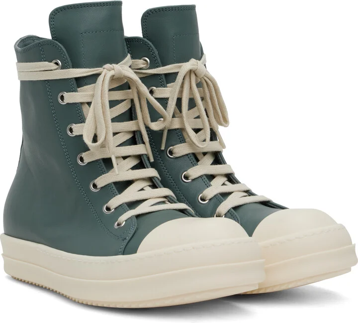 Rick Owens Blue Hollywood Sneakers - Image 4