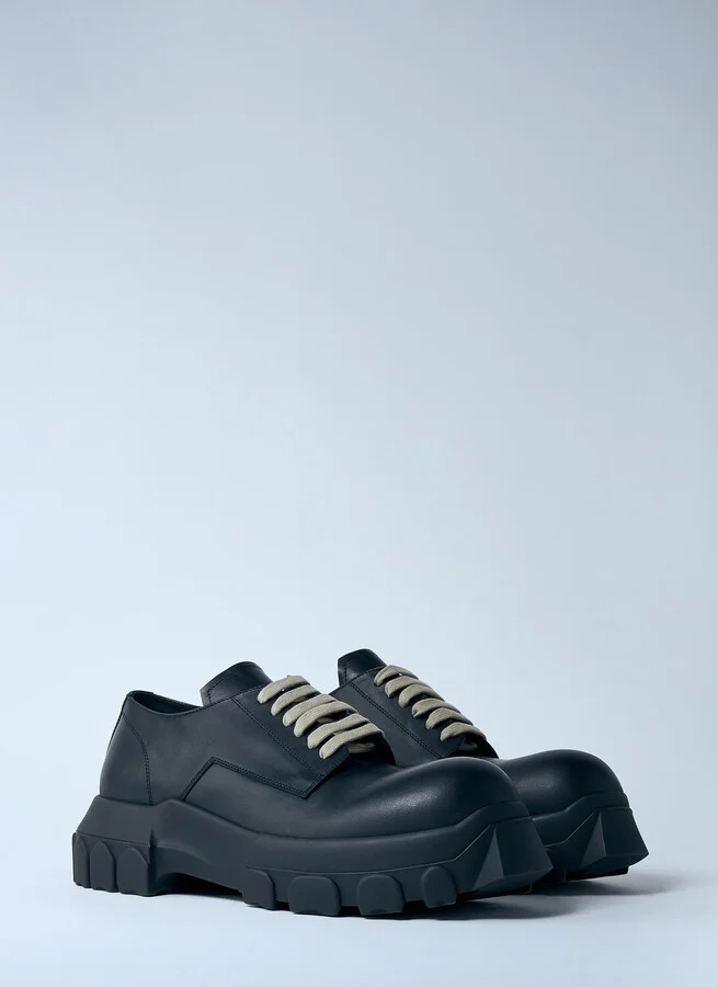 Rick Owens Bozo Tractor Lace-up Shoes - Man Lace Ups Black Eu - 42 - Image 2
