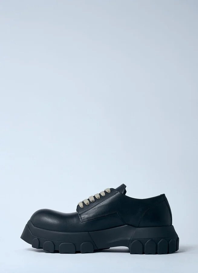Rick Owens Bozo Tractor Lace-up Shoes - Man Lace Ups Black Eu - 42 - Image 4