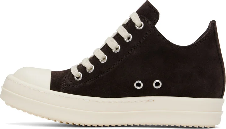 Rick Owens Brown Hollywood Low Sneakers - Image 3