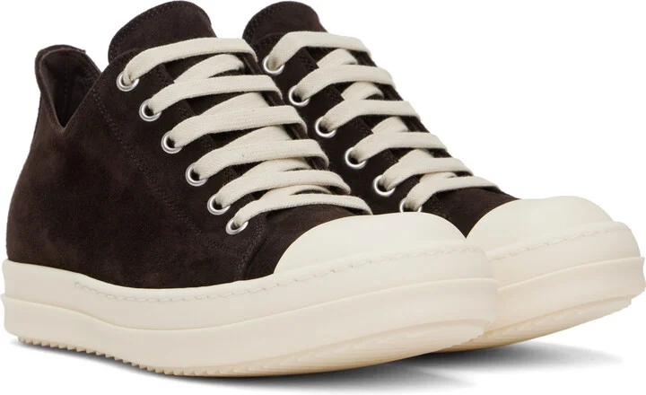 Rick Owens Brown Hollywood Low Sneakers - Image 4