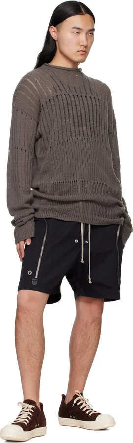 Rick Owens Brown Hollywood Low Sneaks Sneakers - Image 5