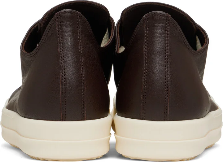 Rick Owens Brown Hollywood Low Sneaks Sneakers - Image 2