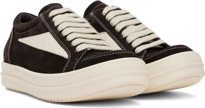 Rick Owens Brown Hollywood Vintage Sneaks Sneakers - Image 4