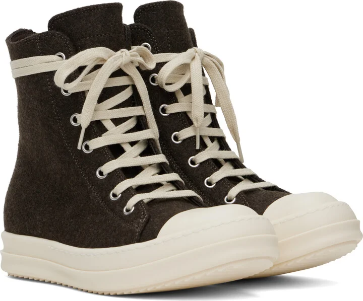 Rick Owens Brown Porterville Sneakers - Image 4