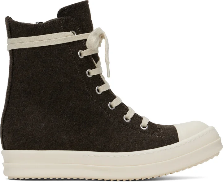 Rick Owens Brown Porterville Sneakers