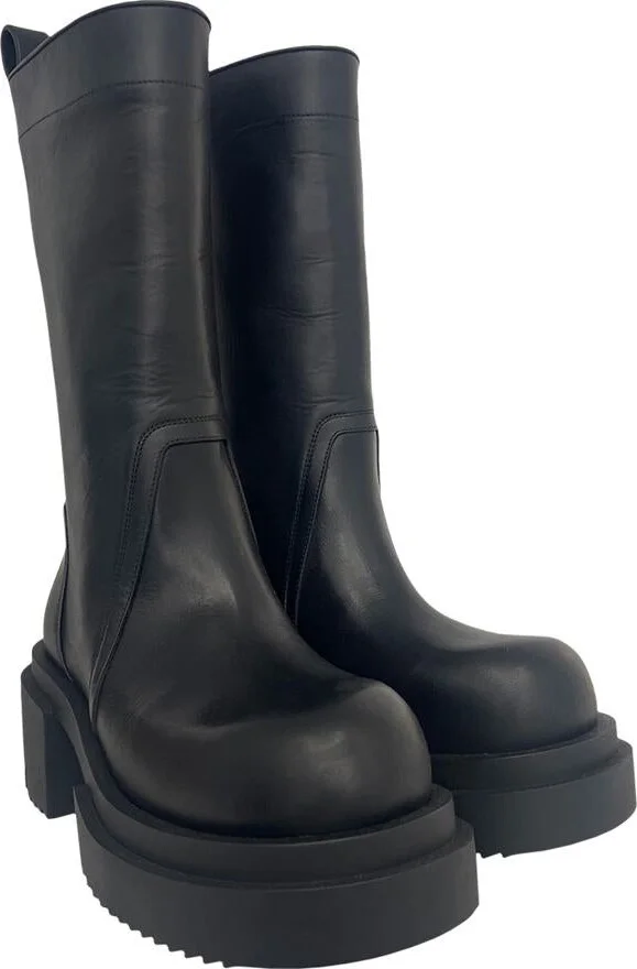 Rick Owens Calf Pull On Bogun Boots Shoes - Image 2