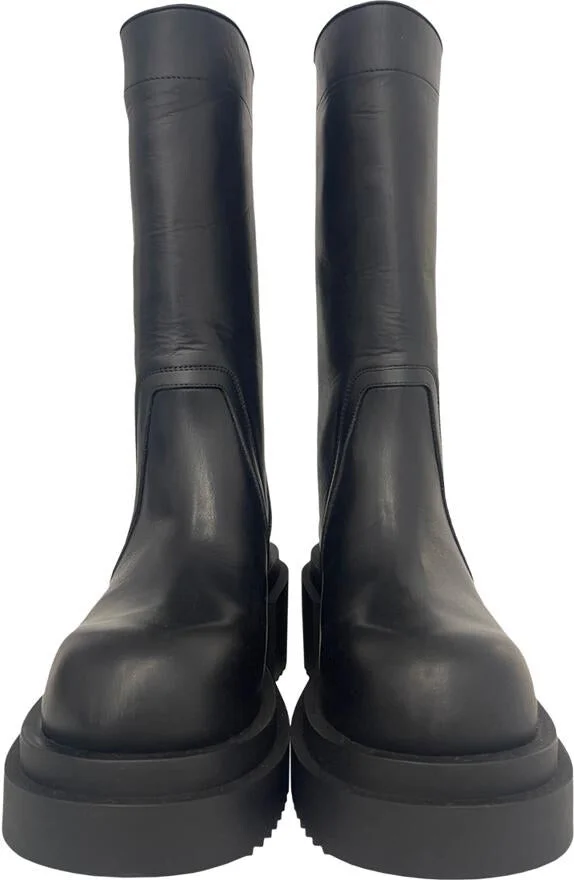 Rick Owens Calf Pull On Bogun Boots Shoes - Image 3