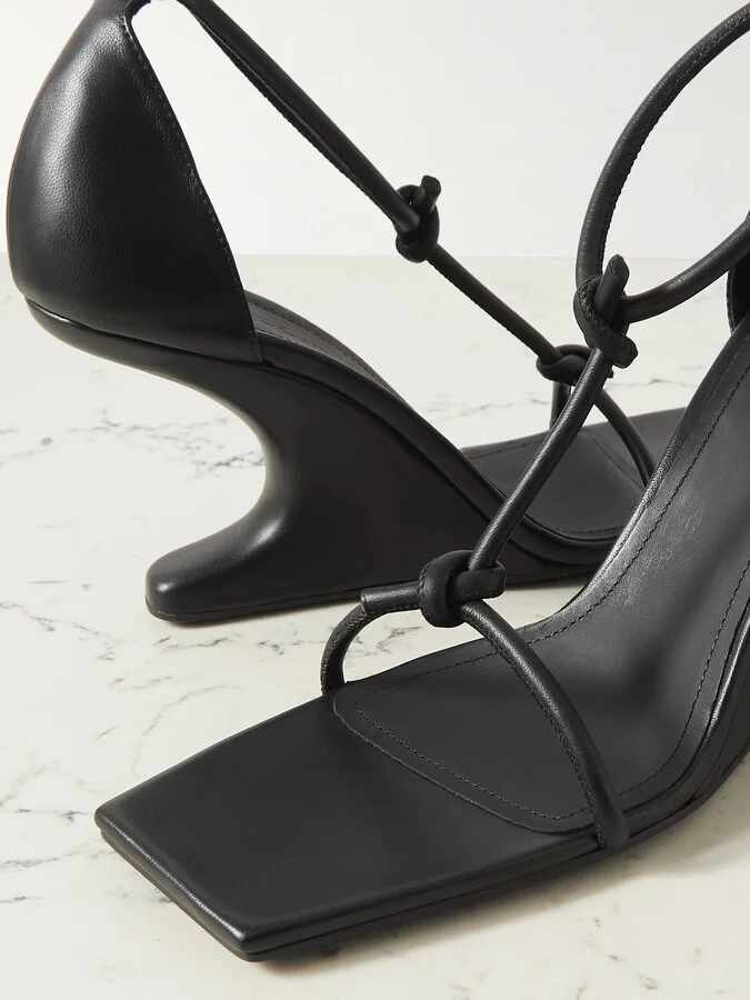 Rick Owens - Cantilever 8 Leather Sandals - Black - Image 4
