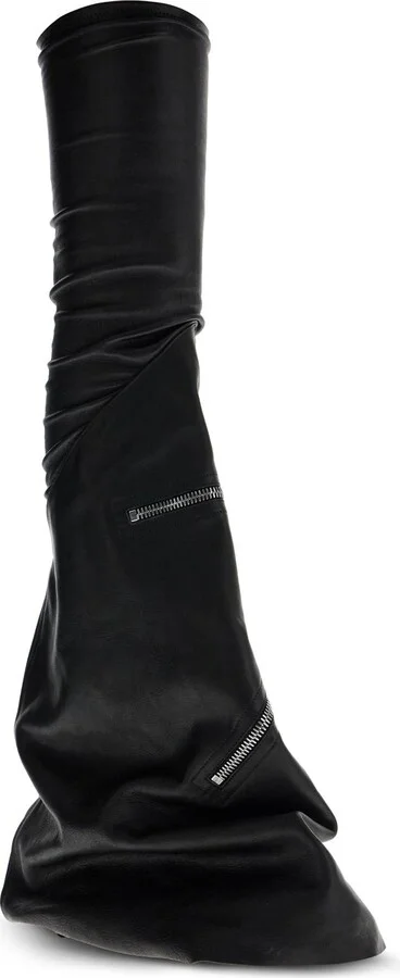 RICK OWENS cargo flares sneak leather boots - Image 4
