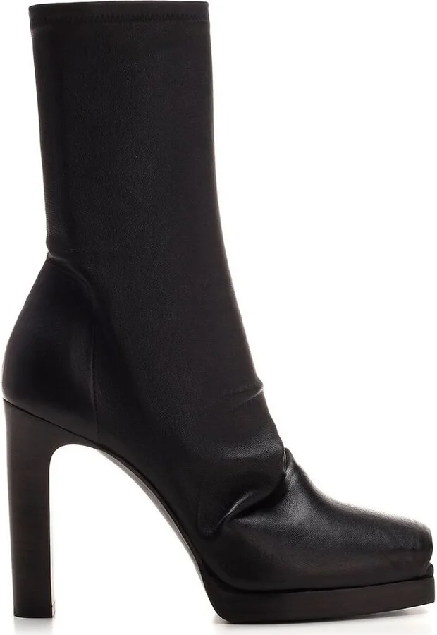 Rick Owens Cheri Square-Toe Slip-On Ankle Boots