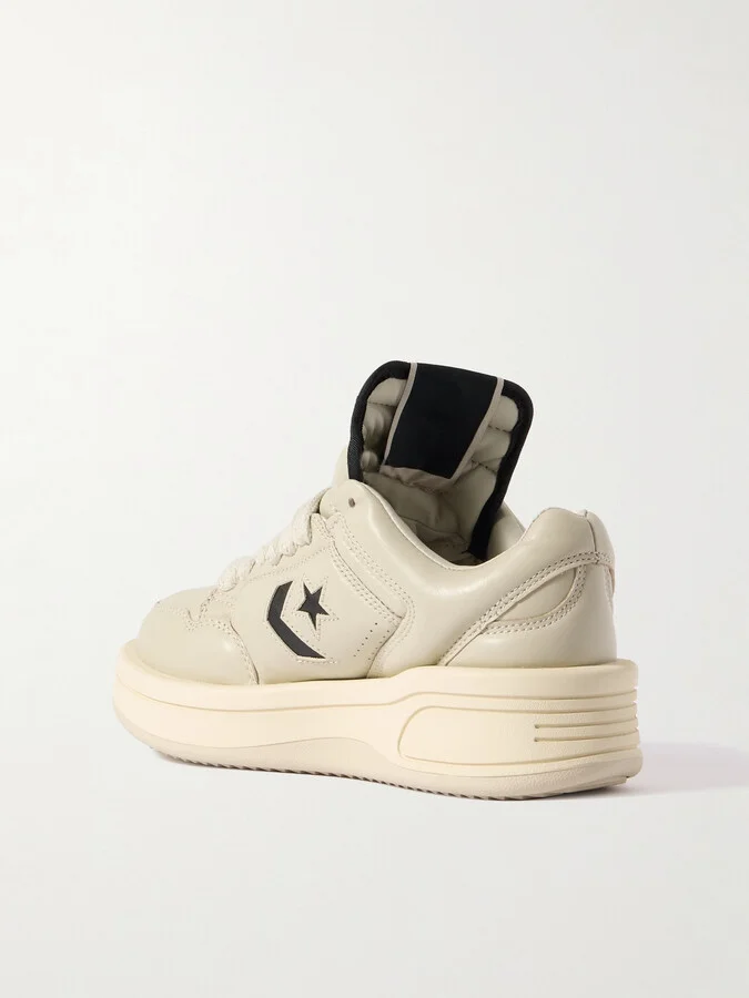 Rick Owens - + Converse Inflated Turbowpn Leather Sneakers - Gray - Image 3