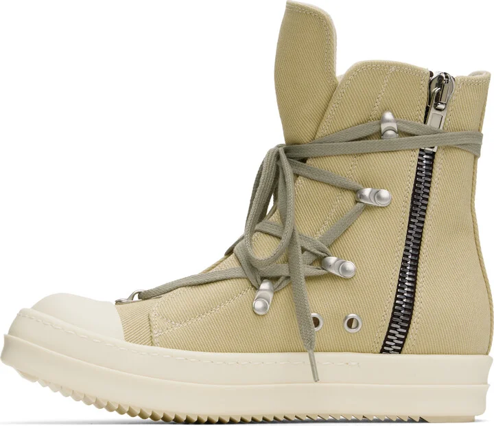 Rick Owens DRKSHDW Beige Hollywood Hexa Sneaks Sneakers - Image 3