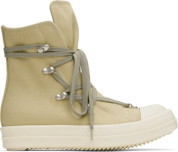 Rick Owens DRKSHDW Beige Hollywood Hexa Sneaks Sneakers