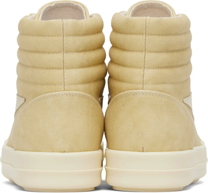 Rick Owens DRKSHDW Beige Hollywood Vintage High Sneaks Sneakers - Image 2
