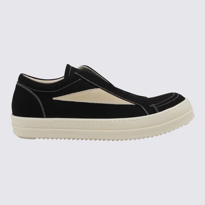 Rick Owens Drkshdw Black And White Sneakers