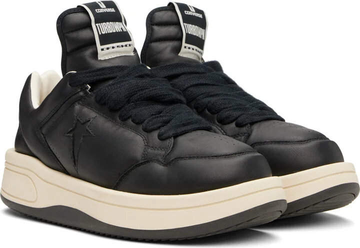 Rick Owens DRKSHDW Black Converse Edition TURBOWPN Ox Sneakers - Image 4