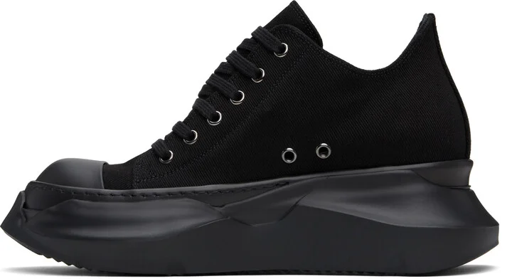 Rick Owens DRKSHDW Black Hollywood Abstract Low Sneaks Sneakers - Image 3