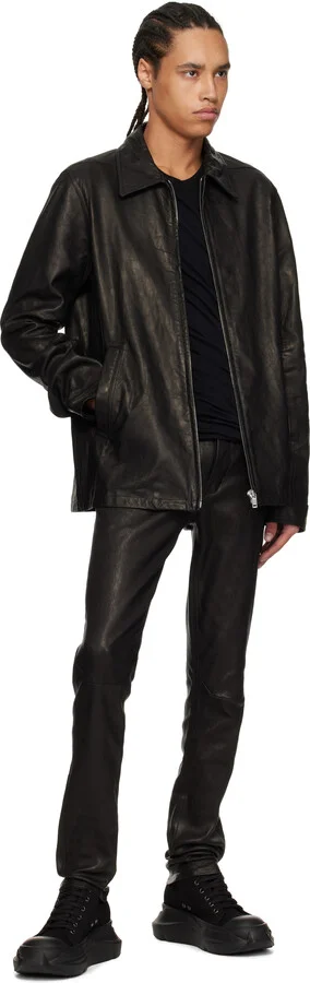 Rick Owens DRKSHDW Black Hollywood Abstract Low Sneaks Sneakers - Image 5