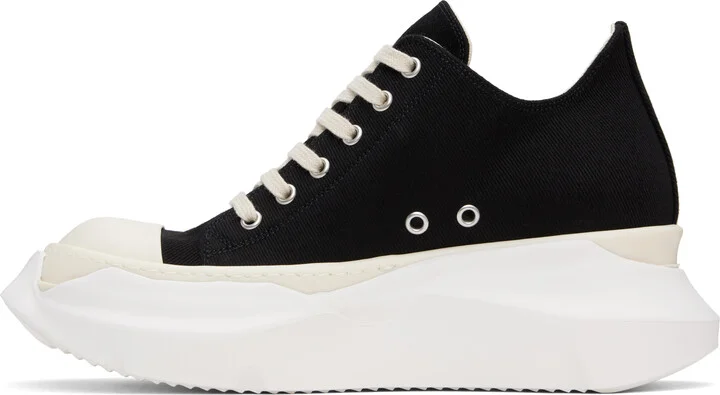 Rick Owens DRKSHDW Black Hollywood Abstract Low Sneaks Sneakers - Image 3