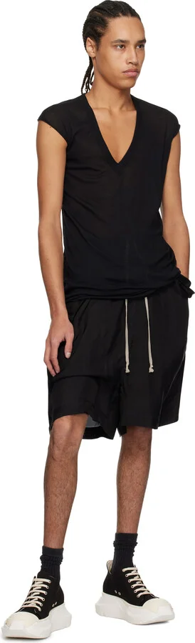 Rick Owens DRKSHDW Black Hollywood Abstract Low Sneaks Sneakers - Image 5