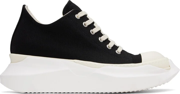 Rick Owens DRKSHDW Black Hollywood Abstract Low Sneaks Sneakers