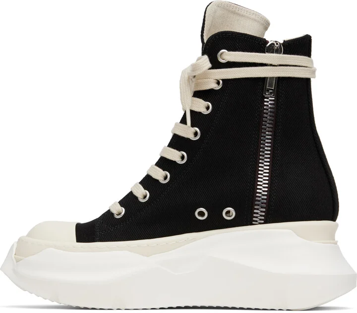 Rick Owens DRKSHDW Black Hollywood Abstract Sneak Sneakers - Image 3