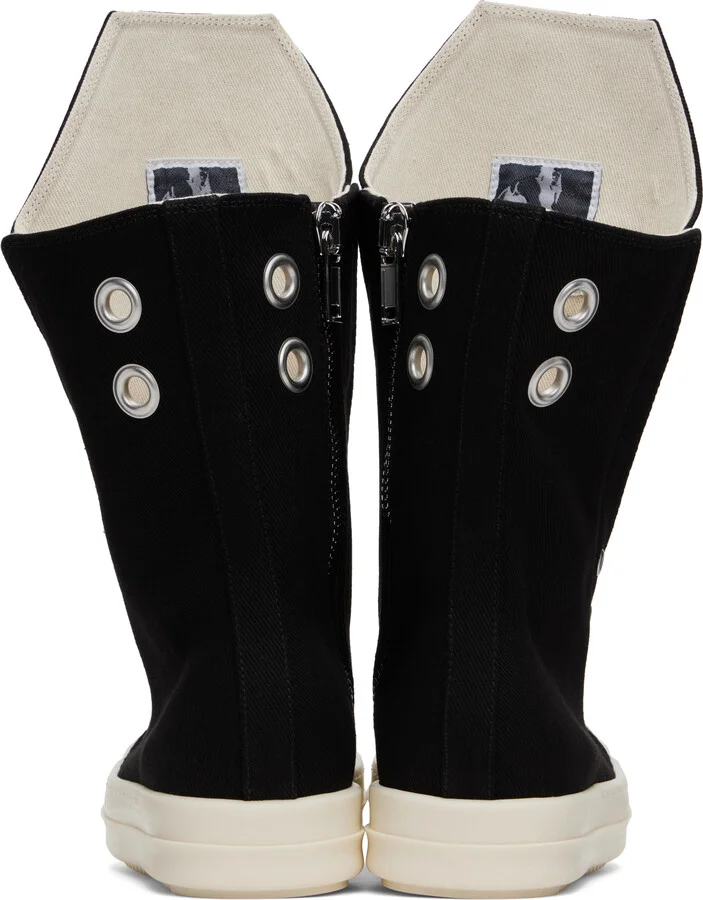 Rick Owens DRKSHDW Black Hollywood Boot Sneaks Sneakers - Image 2