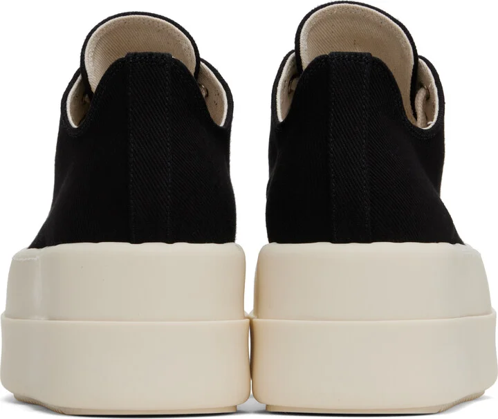 Rick Owens DRKSHDW Black Hollywood Double Bumper Low Sneaks Sneakers - Image 2