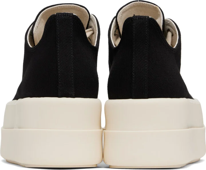 Rick Owens DRKSHDW Black Hollywood Double Bumper Low Sneaks Sneakers - Image 2