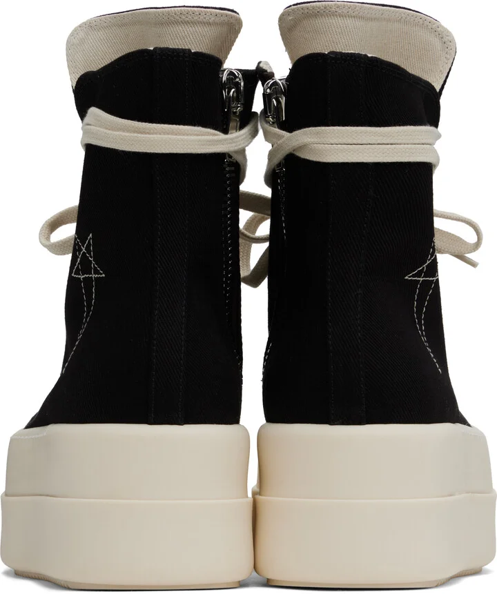 Rick Owens DRKSHDW Black Hollywood Double Bumper Sneaks Sneakers - Image 2
