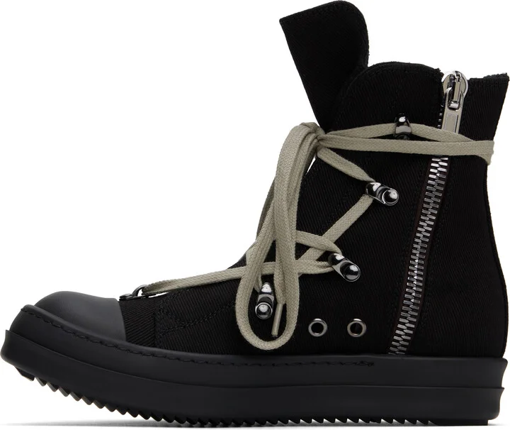 Rick Owens DRKSHDW Black Hollywood Hexa Sneaks Sneakers - Image 3