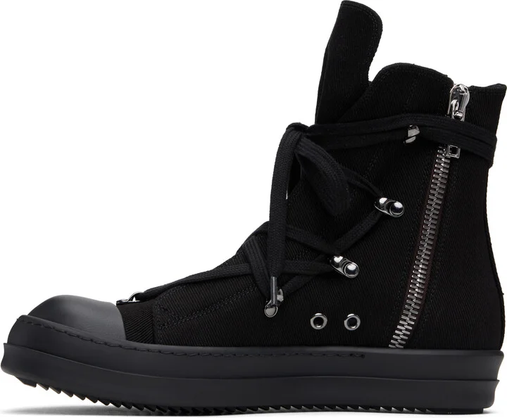 Rick Owens DRKSHDW Black Hollywood Hexa Sneaks Sneakers - Image 3