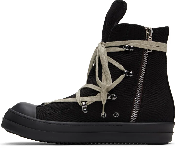 Rick Owens DRKSHDW Black Hollywood Hexa Sneaks Sneakers - Image 3