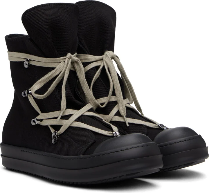Rick Owens DRKSHDW Black Hollywood Hexa Sneaks Sneakers - Image 4