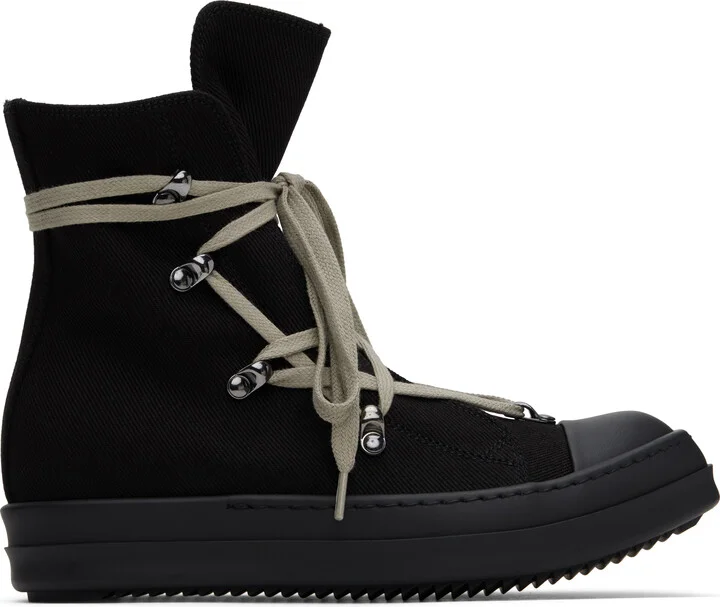 Rick Owens DRKSHDW Black Hollywood Hexa Sneaks Sneakers