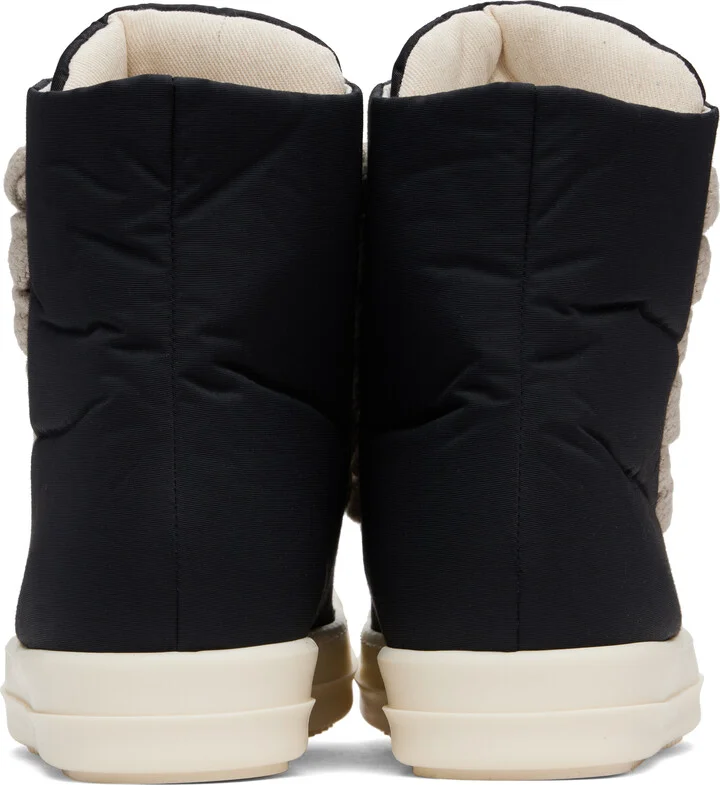 Rick Owens DRKSHDW Black Hollywood Jumbo Lace Puffer Sneaks Sneakers - Image 2