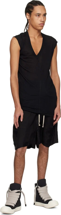 Rick Owens DRKSHDW Black Hollywood Jumbo Lace Puffer Sneaks Sneakers - Image 5
