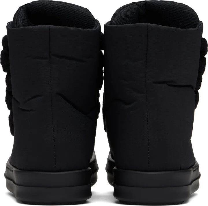 Rick Owens DRKSHDW Black Hollywood Jumbo Lace Puffer Sneaks Sneakers - Image 2