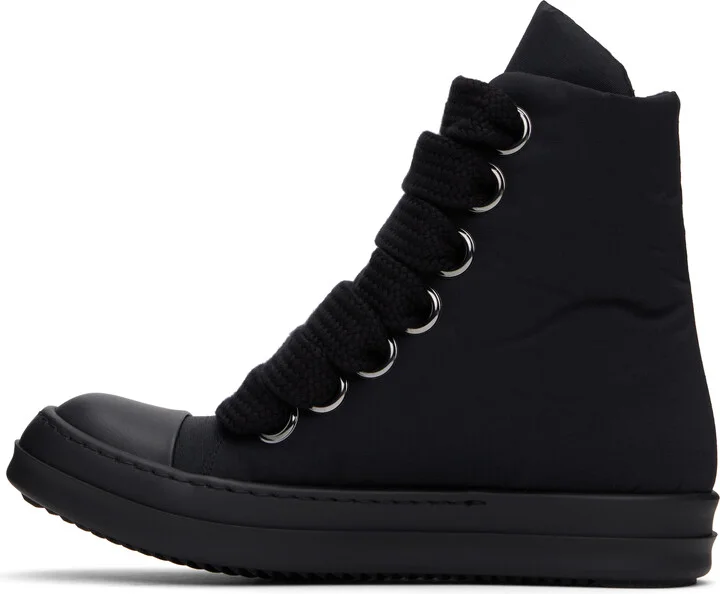 Rick Owens DRKSHDW Black Hollywood Jumbo Lace Puffer Sneaks Sneakers - Image 3