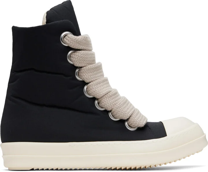 Rick Owens DRKSHDW Black Hollywood Jumbo Lace Puffer Sneaks Sneakers