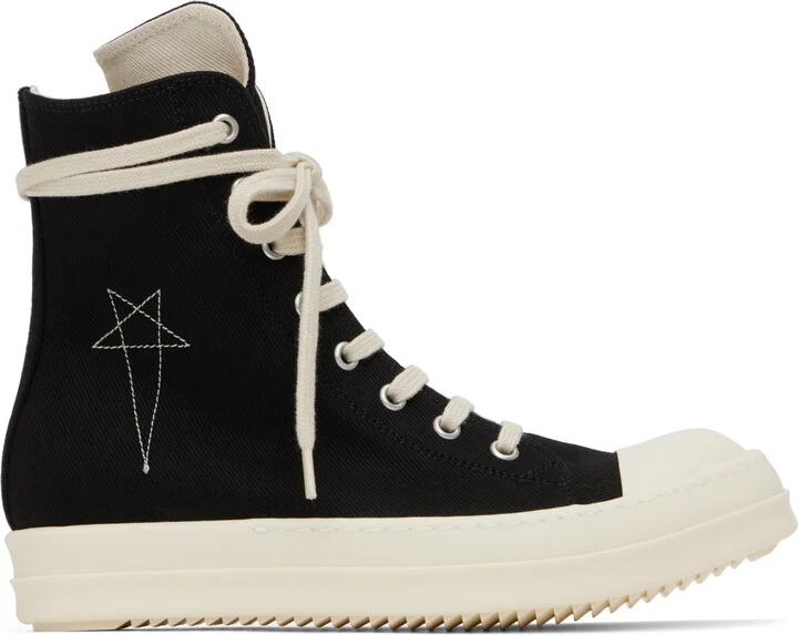 Rick Owens DRKSHDW Black Hollywood Sneakers