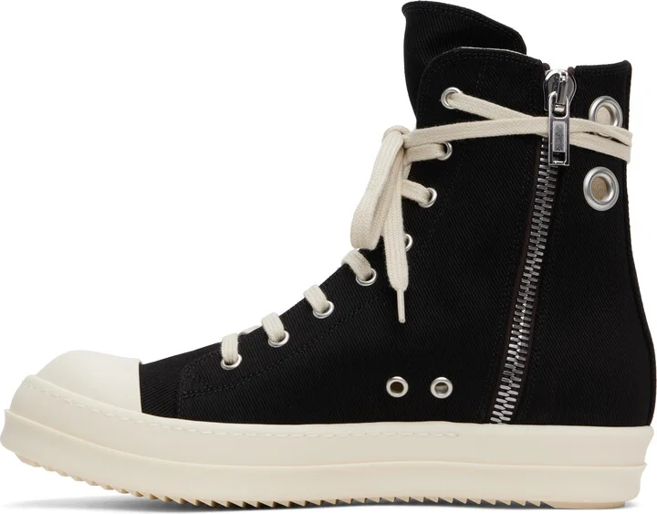 Rick Owens DRKSHDW Black Hollywood Sneaks Sneakers - Image 3