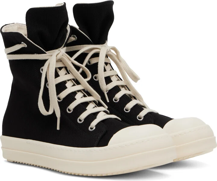 Rick Owens DRKSHDW Black Hollywood Sneaks Sneakers - Image 4