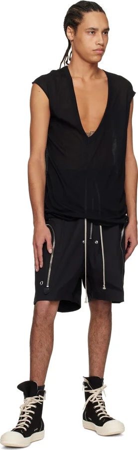 Rick Owens DRKSHDW Black Hollywood Sneaks Sneakers - Image 5